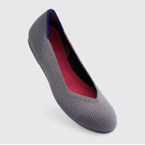 Rothy's The Flat Gray Textile Ballet Comfort Shoes Women’s US 6
